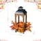 Glitzhome® 20" Fall Sunflower, Pinecone and Berry Wood Lantern Centerpiece